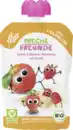 Bild 1 von Freche Freunde Bio Quetschie Apfel, Erdbeere, Himbeere mit Grieß, 100 g