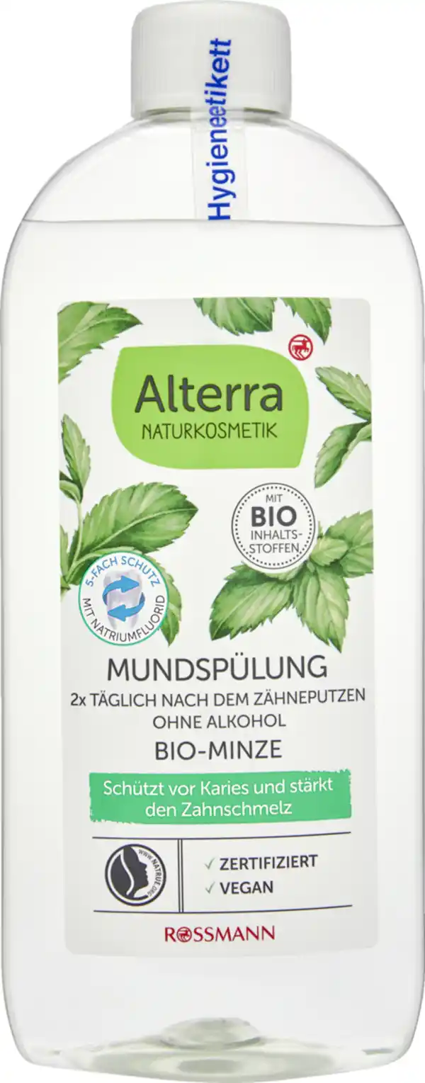 Bild 1 von Alterra NATURKOSMETIK Mundspülung Bio-Minze, 450 ml