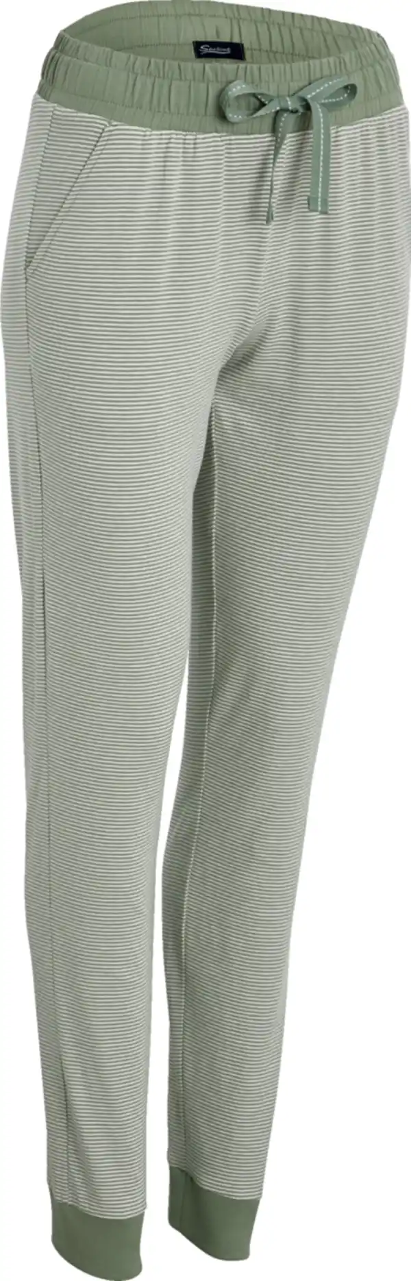 Bild 1 von IDEENWELT Jersey-Relaxhose salbei-gestreift Gr. S