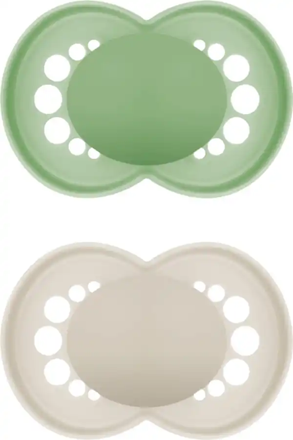 Bild 2 von MAM Schnuller Original Silikon, 16+ Mon., grün/beige