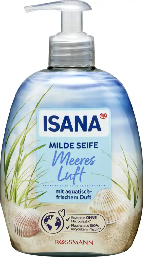 Bild 1 von ISANA Milde Seife Meeresluft, 500 ml