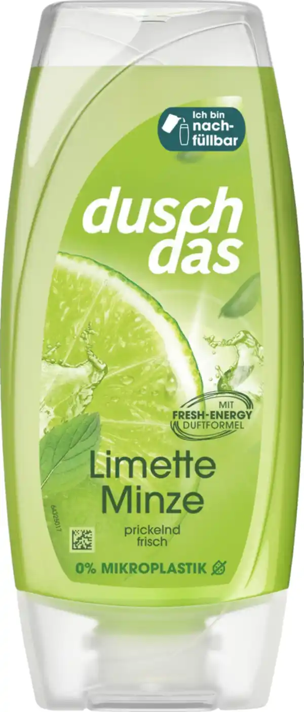 Bild 1 von duschdas Duschgel Limette Minze, 225 ml