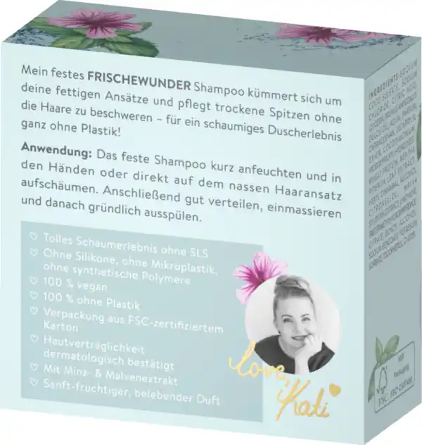 Bild 2 von Haarliebe by DominoKati Festes Shampoo Frischewunder, 70 g