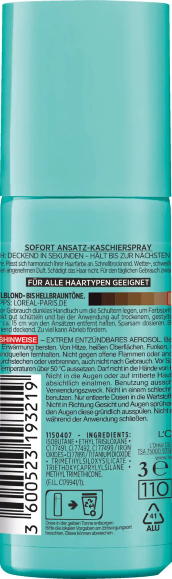 Bild 4 von L’Oréal Paris Magic Retouch Ansatz-Kaschierspray Dunkelblond bis Hellbraun, 75 ml