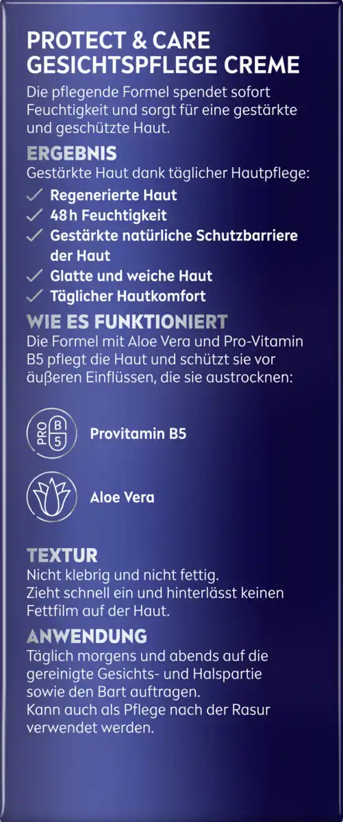 Bild 4 von NIVEA MEN Protect & Care Gesichtspflege Creme, 75 ml