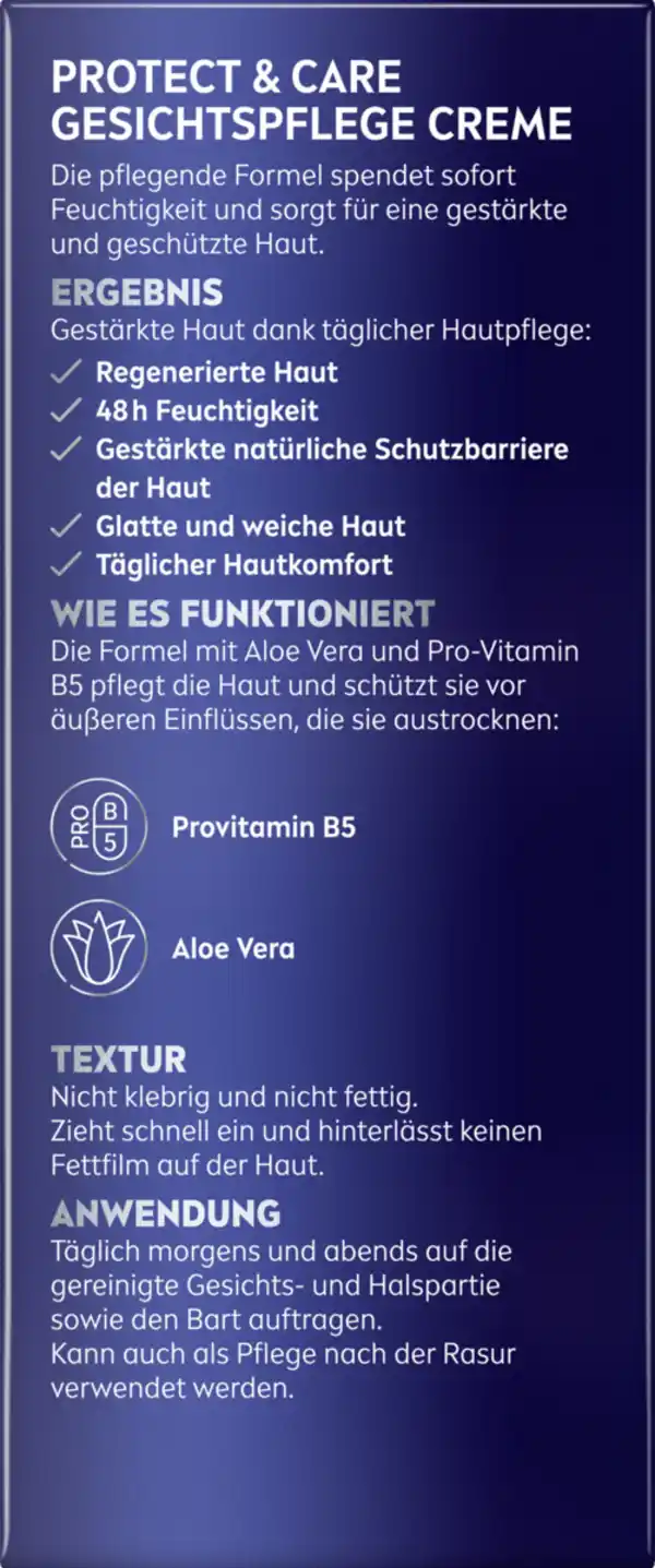 Bild 4 von NIVEA MEN Protect & Care Gesichtspflege Creme, 75 ml