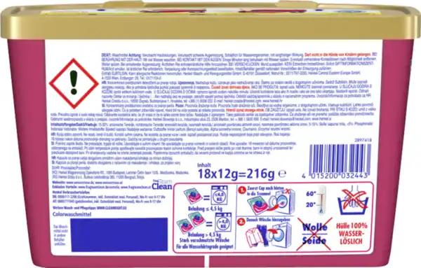 Bild 2 von Weißer Riese Colorwaschmittel Trio-Caps Aromatherapie Orchidee & Macadamiaöl 18 WL