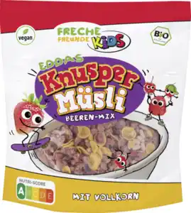 Freche Freunde Bio Kids Eddas Knusper-Müsli Beeren-Mix, 280 g