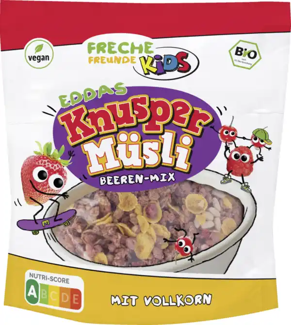 Bild 1 von Freche Freunde Bio Kids Eddas Knusper-Müsli Beeren-Mix, 280 g