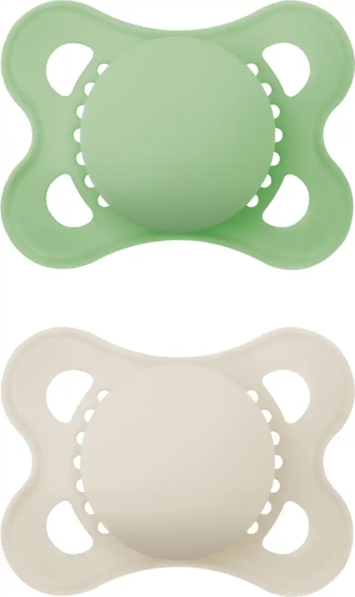 Bild 2 von MAM Schnuller Original Silikon, 0-6 Mon., grün/beige