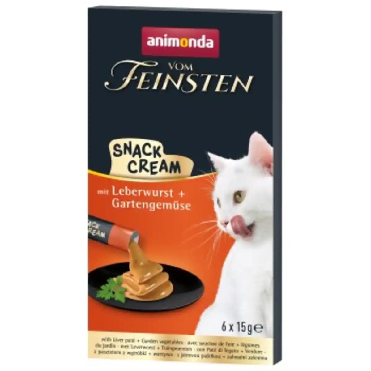 Bild 1 von animonda Vom Feinsten Adult Snack-Cream 11x6x15 g Leberwurst & Gartengemüse