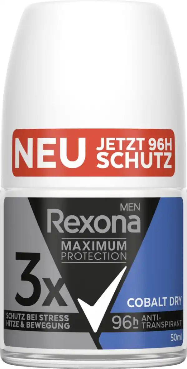 Bild 1 von Rexona Men Maximum Protection Deo Roll-On Anti-Transpirant Cobalt Dry Reisegröße, 50 ml