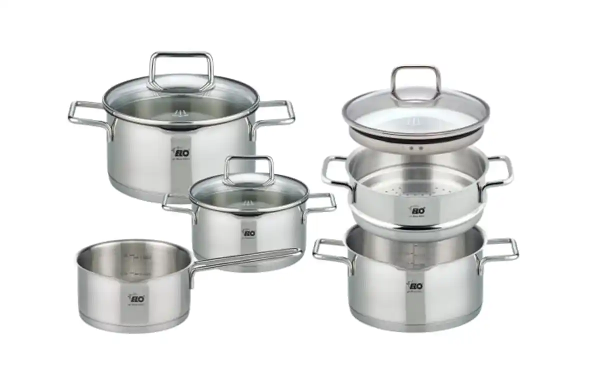 Bild 1 von Topfset Smart Steam aus Edelstahl in silber, 5-teilig