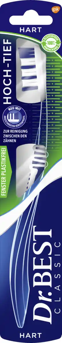 Bild 1 von Dr.BEST Classic Hoch-Tief Zahnbürste hart