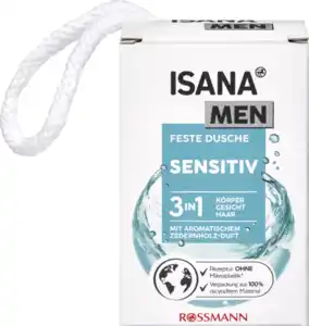 ISANA MEN Feste Dusche Sensitiv, 100 g