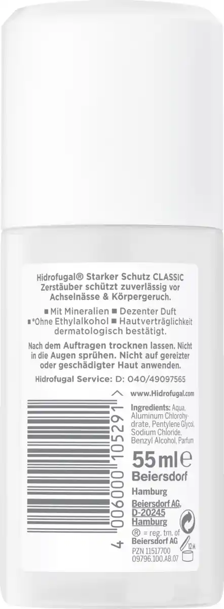 Bild 2 von Hidrofugal Classic Dezenter Duft Zerstäuber Reisegröße, 55 ml