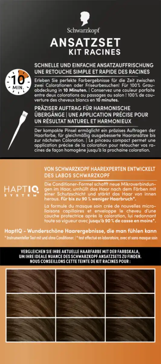 Bild 3 von Schwarzkopf Ansatzset A1 Hell-bis Mittelbraun