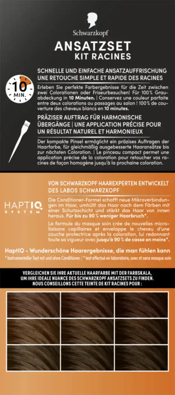 Bild 3 von Schwarzkopf Ansatzset A1 Hell-bis Mittelbraun