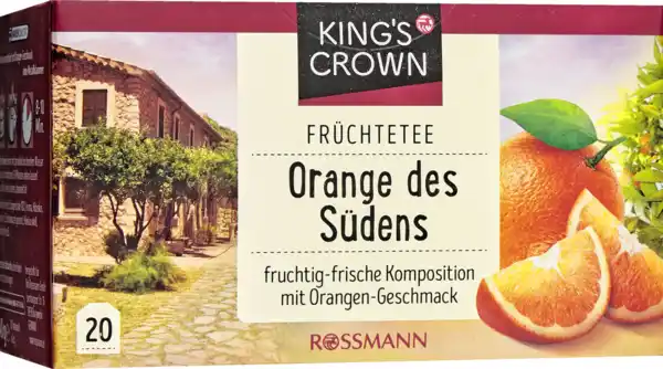 Bild 1 von KING'S CROWN Früchtetee Orange des Südens, 40 g