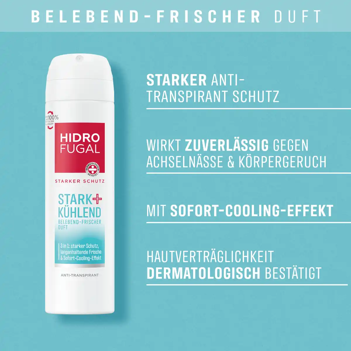 Bild 4 von Hidrofugal Stark + Kühlend Anti-Transpirant Spray, 150 ml