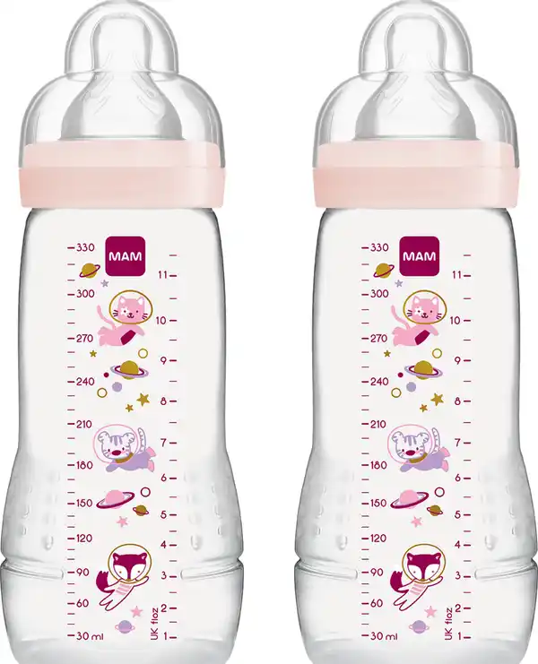 Bild 2 von MAM Easy Active™ Baby Bottle 2er-Set, 330 ml, rosa