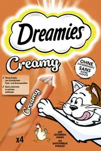 Dreamies Creamy mit Huhn, 40 g