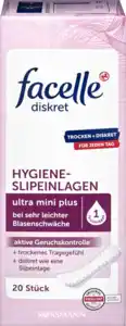 facelle diskret Hygiene-Slipeinlagen ultra mini plus