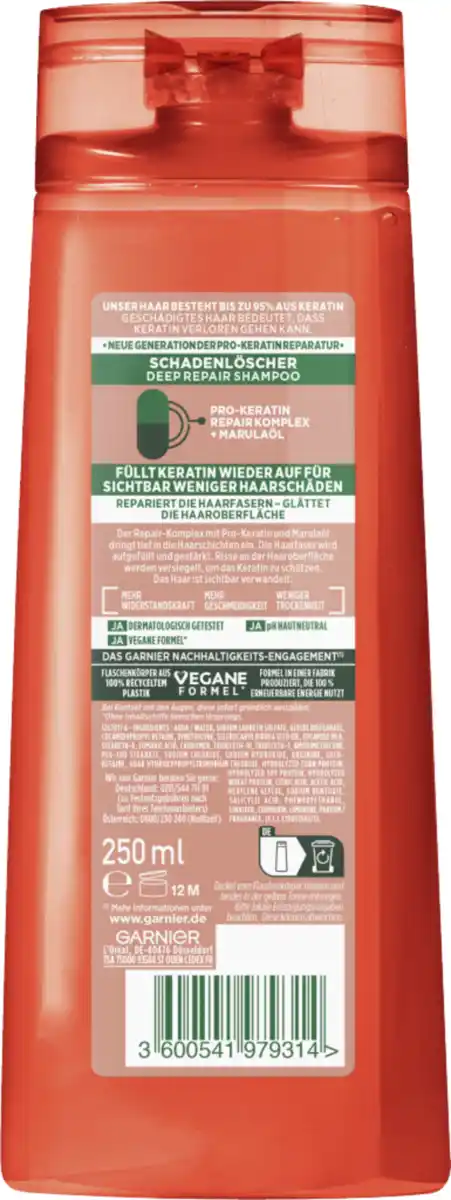Bild 2 von Garnier Fructis Shampoo Schadenlöscher Geschädigtes Haar, 250 ml