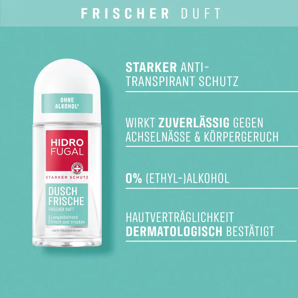 Bild 3 von Hidrofugal Dusch Frische Anti-Transpirant Roll On, 50 ml