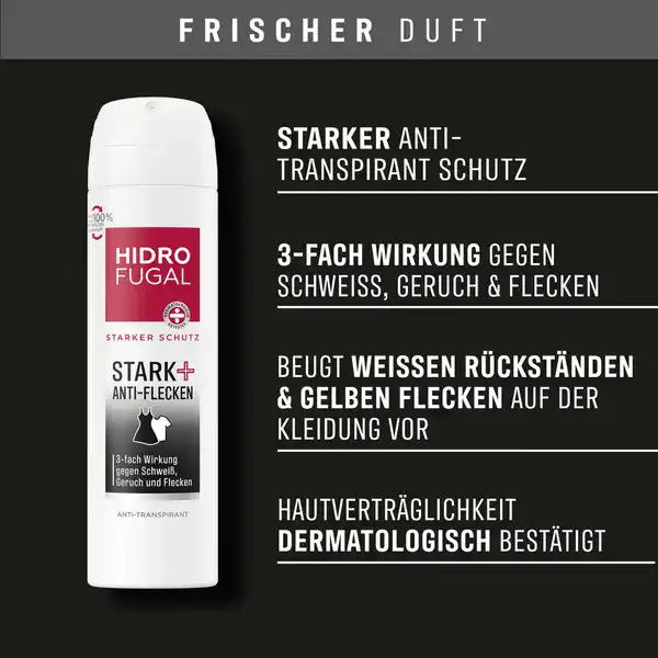 Bild 4 von Hidrofugal Stark + Anti-Flecken Anti-Transpirant Spray, 150 ml