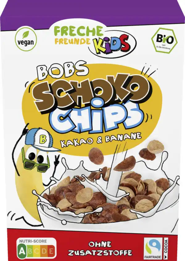 Bild 1 von Freche Freunde Bio Kids Bobs Schoko Chips Kakao & Banane, 275 g