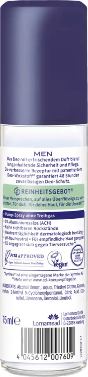 Bild 2 von CD Men 48h Deodorant Zerstäuber Cool Freshness, 75 ml