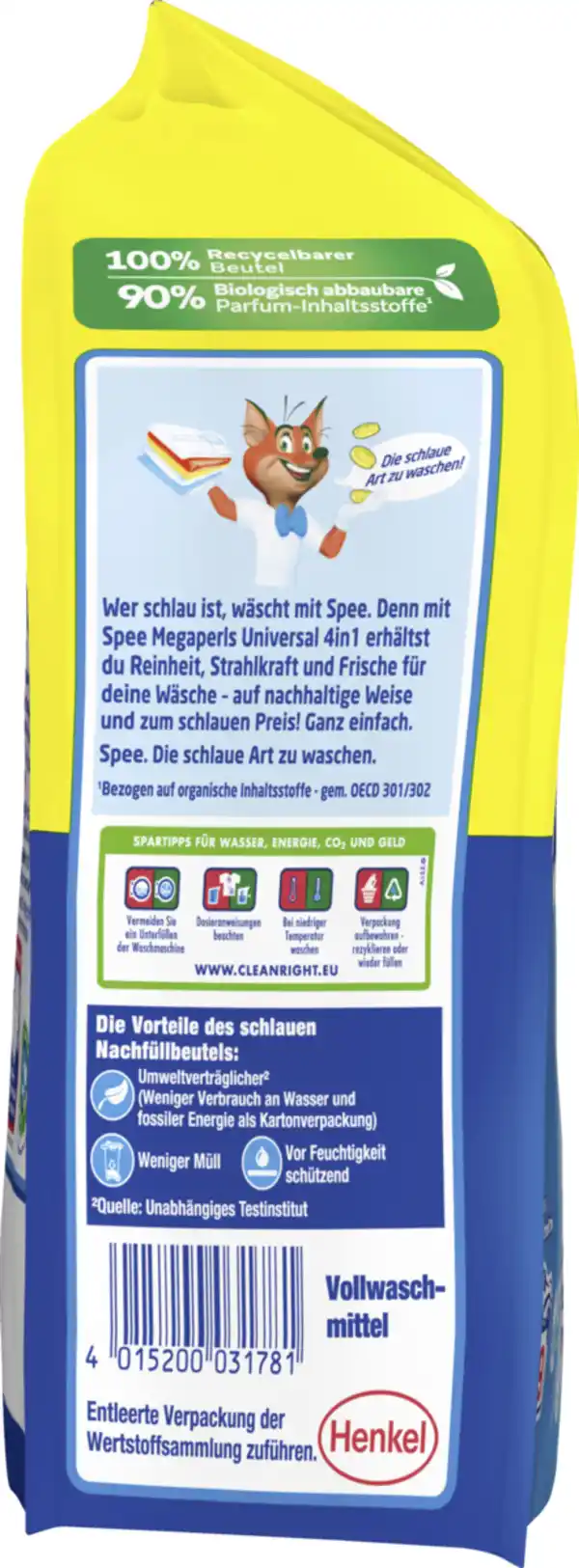 Bild 3 von Spee 4in1 Universalwaschmittel Megaperls 19 WL