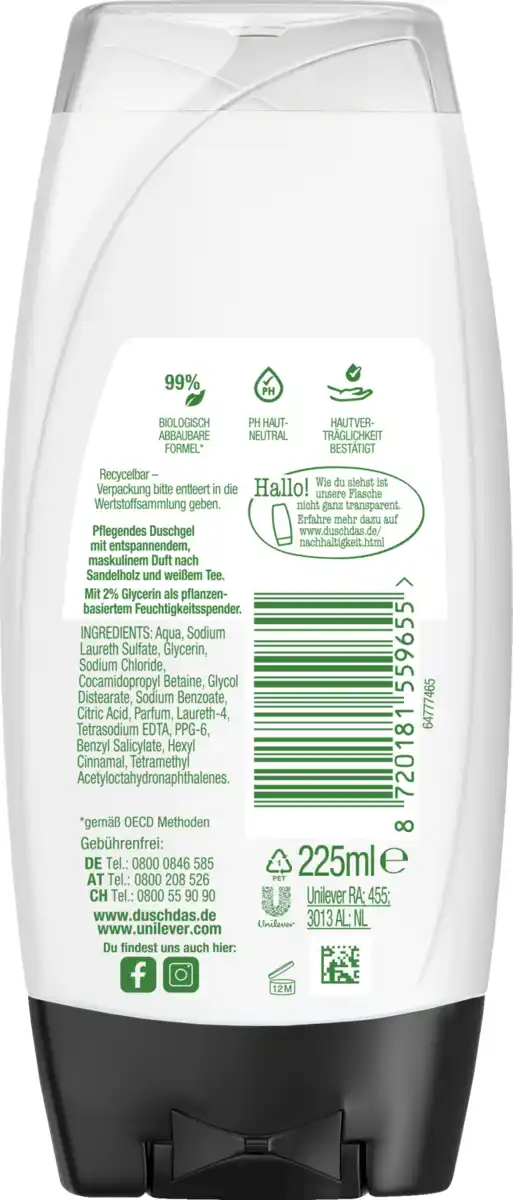 Bild 2 von duschdas Men Care Duschgel Deep Relax, 225 ml