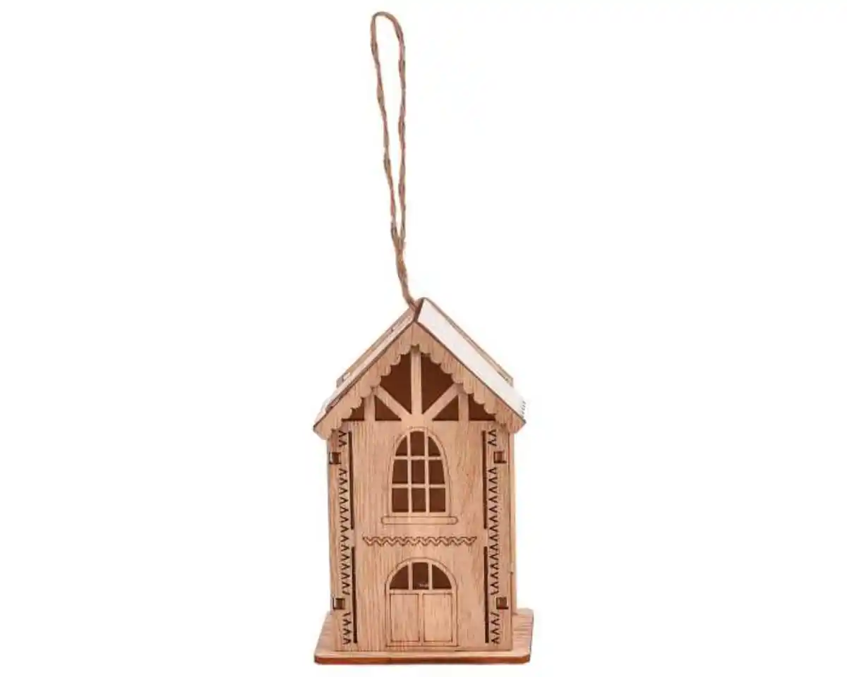 Bild 1 von Hänger Haus 1LED Holz 2f
