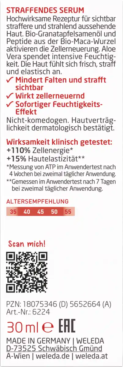 Bild 2 von Weleda Straffendes Serum Granatapfel & Maca-Peptide, 30 ml