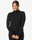 Bild 1 von Damen-Thermo-Shirt mit Rollkragen schwarz