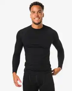 Herren-Thermoshirt schwarz