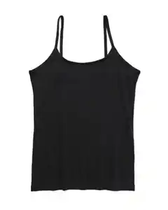 Damen-Temptech-Hemd mit Spaghettiträgern schwarz