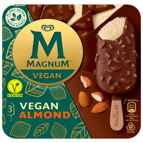 Bild 1 von Magnum Eis Vegan Almond 3 x 90 ml