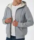 Bild 1 von Gefütterte Sweatjacke, grau melange