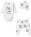 Bild 1 von Minnie Mouse Newborn Mütze + Body + Hose, weiß