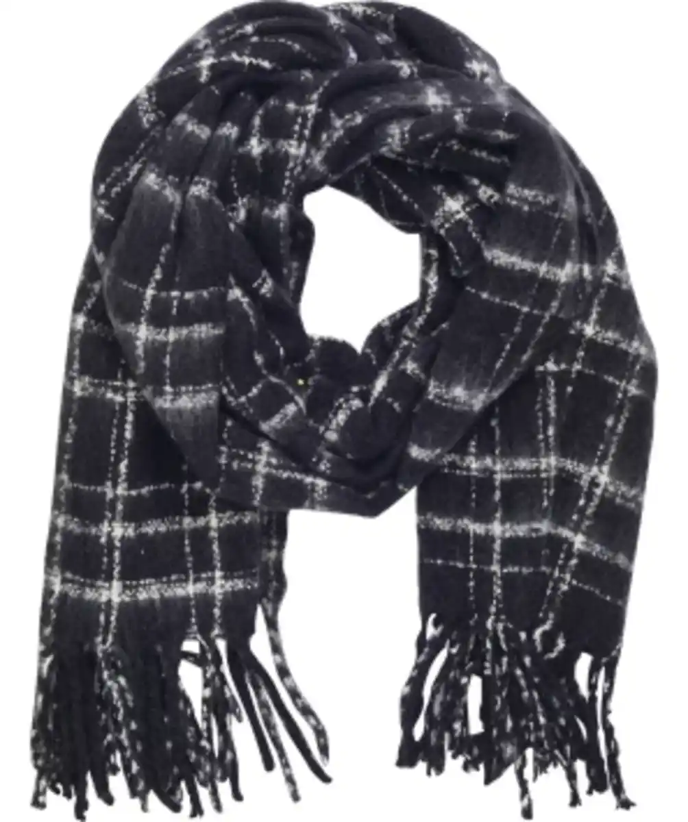 Bild 1 von Schal mit Karomuster, schwarz