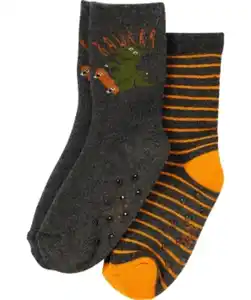 Rutschhemmende Thermo-Socken, anthrazit