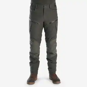 SOLOGNAC Jagdhose 900 warm wasserdicht leise grün