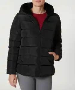 Wintersteppjacke, schwarz