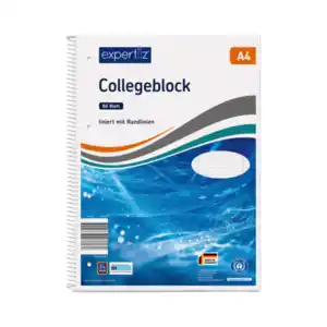 Collegeblock A4, 80 Blatt, liniert, 5er Set