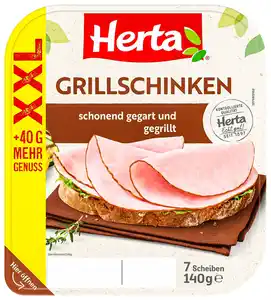 HERTA Grill- oder Saftschinken XXL, 140-g-Großpackg.