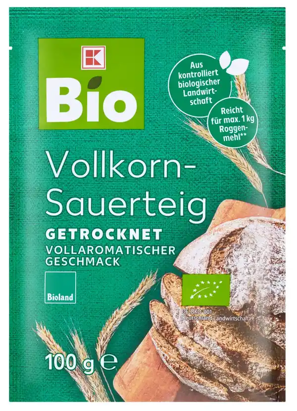 Bild 1 von K-BIO Bioland Vollkorn-Sauerteig, 100-g-Packg.