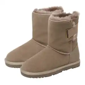 Lammfell Boots, grau, 37